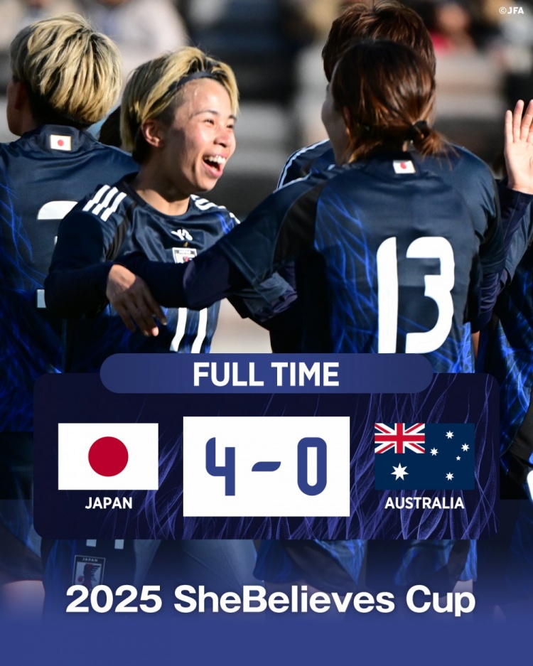  熱身賽日本女足4-0澳大利亞女足，田中美南2射1傳&長谷川唯任隊(duì)長