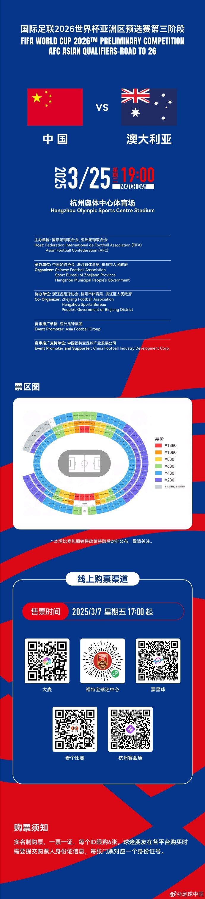  67000張！記者：若國(guó)足vs澳大利亞門(mén)票售罄，將創(chuàng)造上座人數(shù)紀(jì)錄