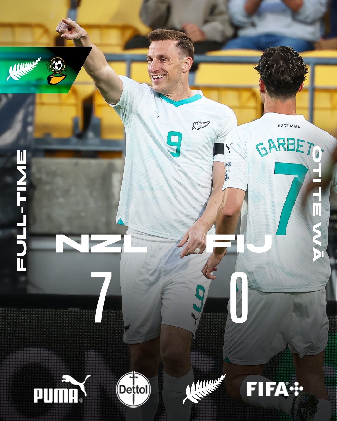  距世界杯一步之遙！新西蘭7-0進(jìn)大洋洲決賽，其FIFA排名高國(guó)足1位