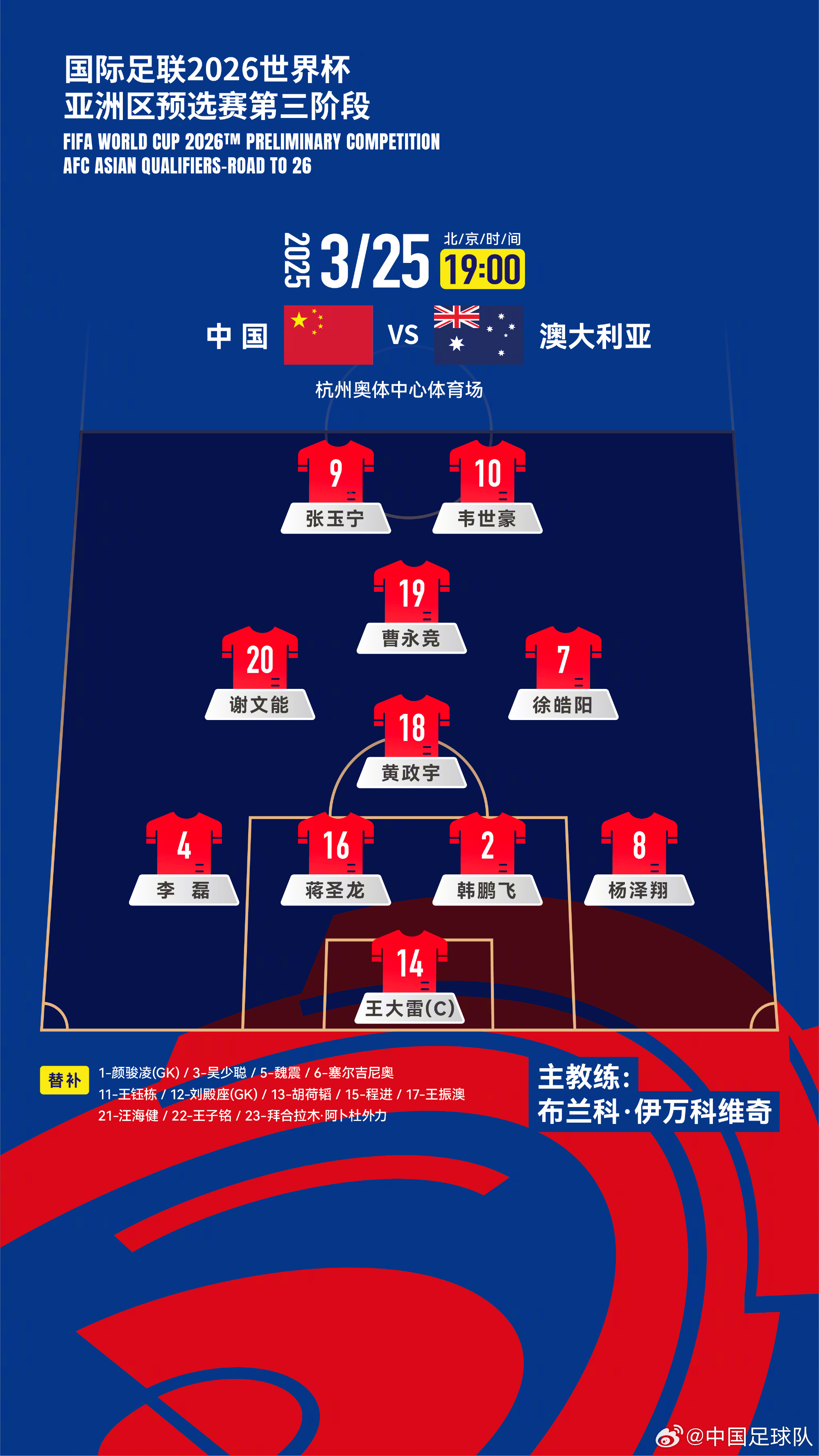 遭伊萬詬??！國足首發(fā)11人聯(lián)賽出場：僅4人鐵主力，楊澤翔0出場