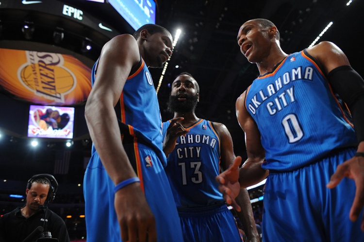  雷霆三少得分全部進(jìn)入歷史前20！他們是NBA歷史最大的如果嗎？