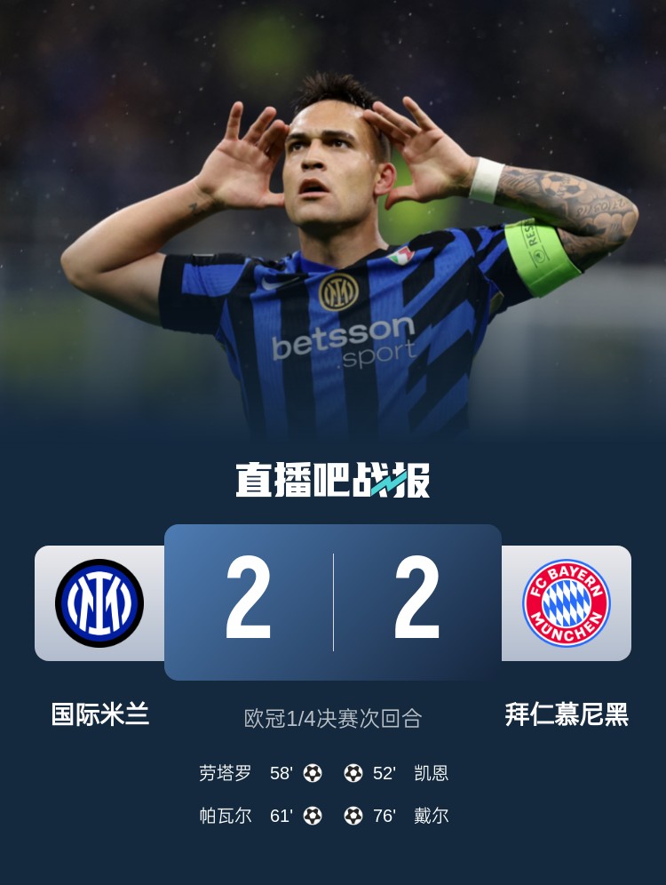  黑色3分鐘！拜仁3分鐘丟2球遭國(guó)米淘汰 去年3分鐘丟2球遭皇馬絕殺
